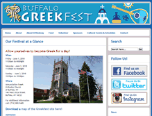 Tablet Screenshot of buffalogreekfest.org